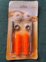 s164 - basin Bolt kit SS silver 6``